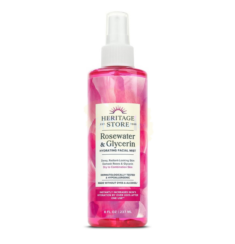 Heritage Store Rosewater & Glycerin Hydrating Facial Mist