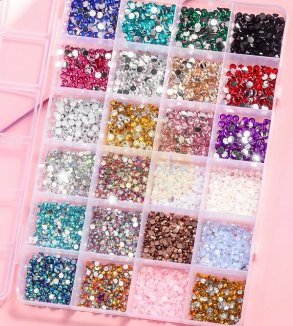 Multi-coloured Rhinestones