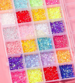 Multi-coloured Rhinestones