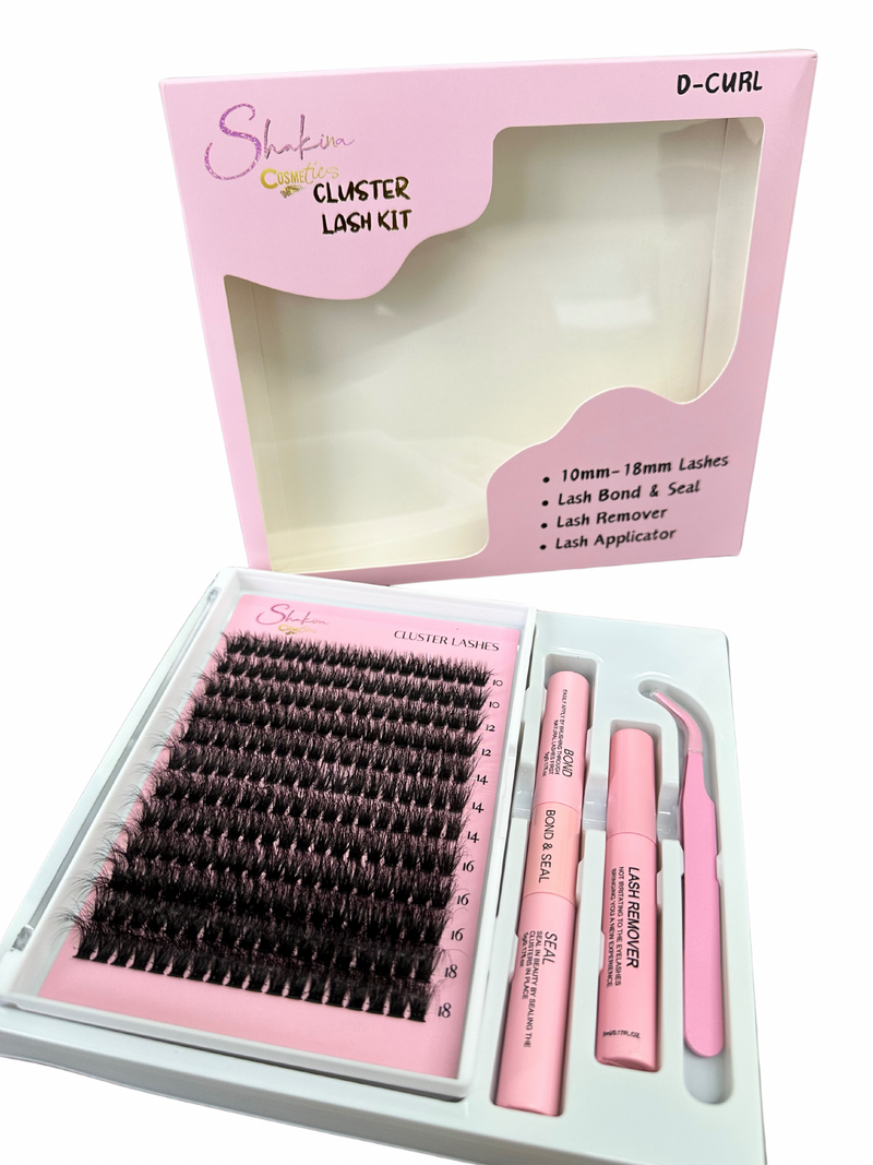 Shakina Cosmetics Cluster Lash Kit- D Curl