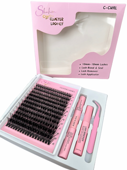 Shakina Cosmetics Cluster Lash Kit- C Curl