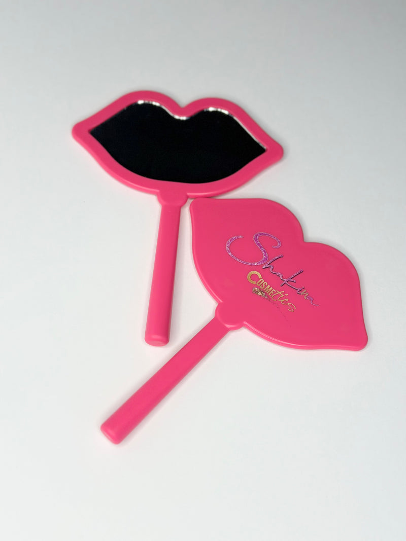 Shakina Cosmetics Lip Shaped Mirror- Pink