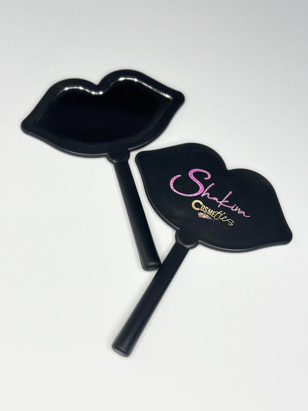 Shakina Cosmetics Lip Shaped Mirror- Black