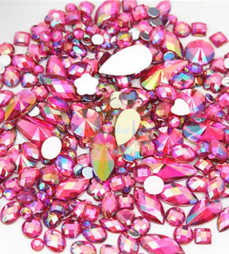 Rhinestones (Dark Pink)