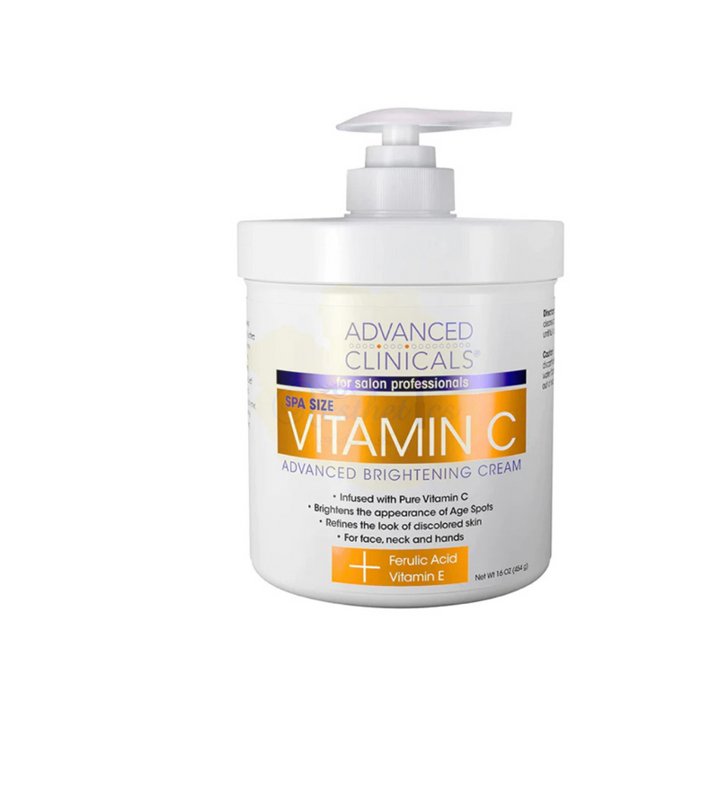 Advanced Clinicals Vitamin C Brightening Face & Body Cream